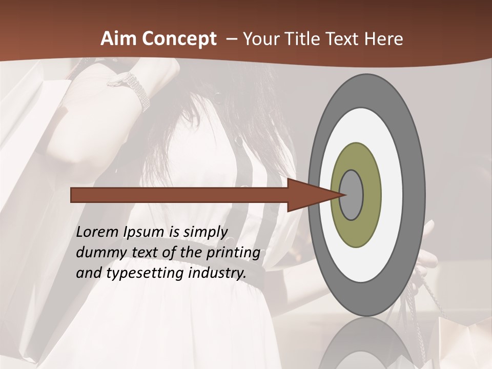 Window Mall Shopping PowerPoint Template