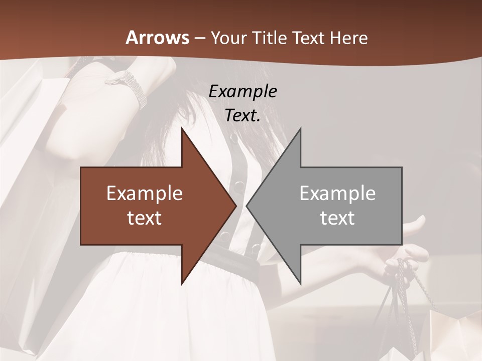 Window Mall Shopping PowerPoint Template