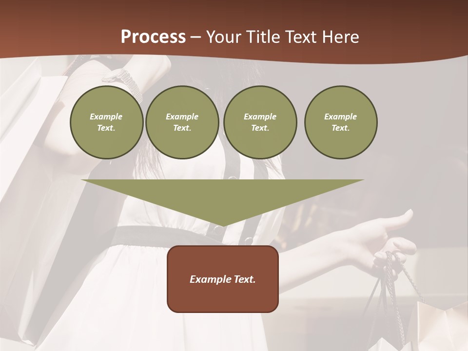 Window Mall Shopping PowerPoint Template