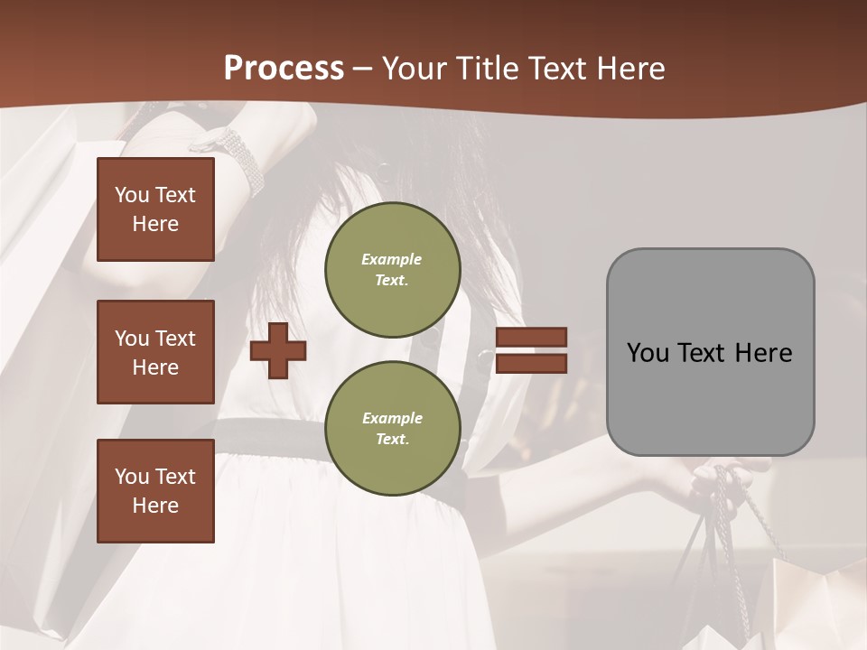 Window Mall Shopping PowerPoint Template