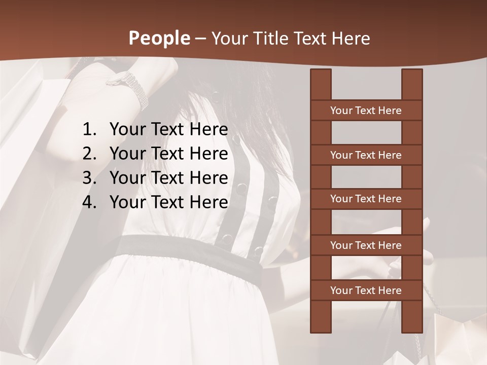 Window Mall Shopping PowerPoint Template