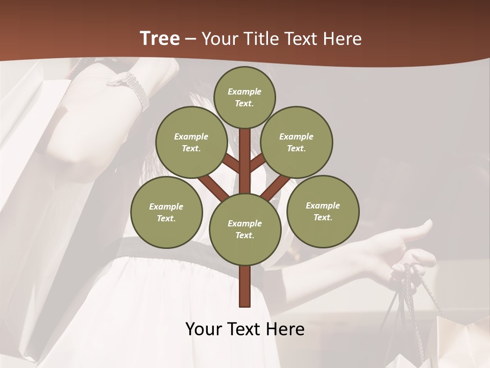 Window Mall Shopping PowerPoint Template