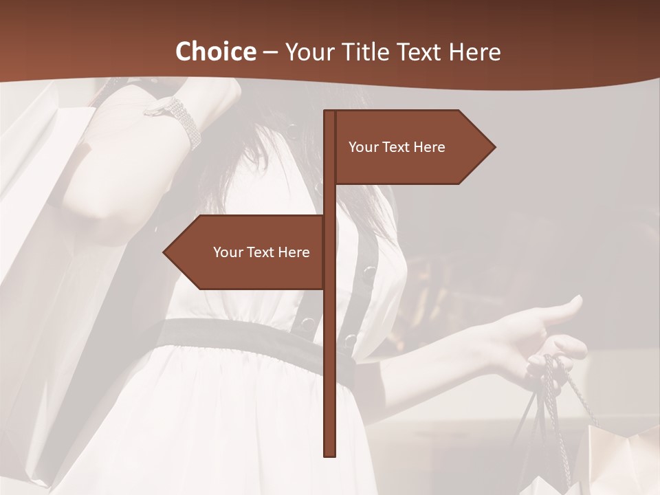 Window Mall Shopping PowerPoint Template