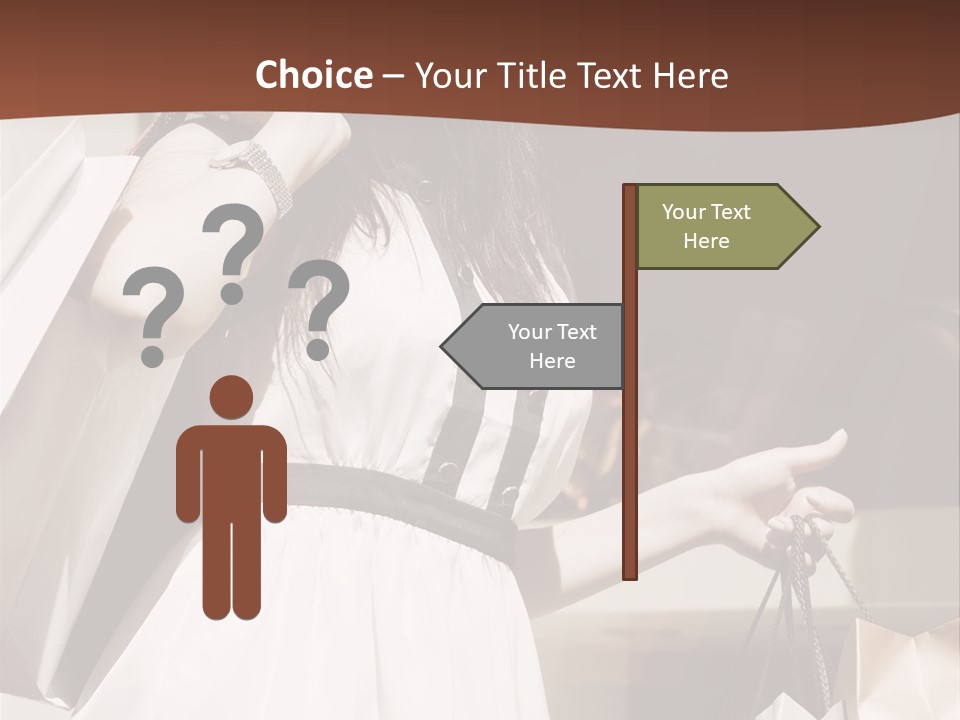 Window Mall Shopping PowerPoint Template