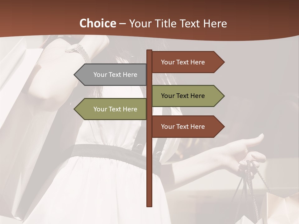 Window Mall Shopping PowerPoint Template