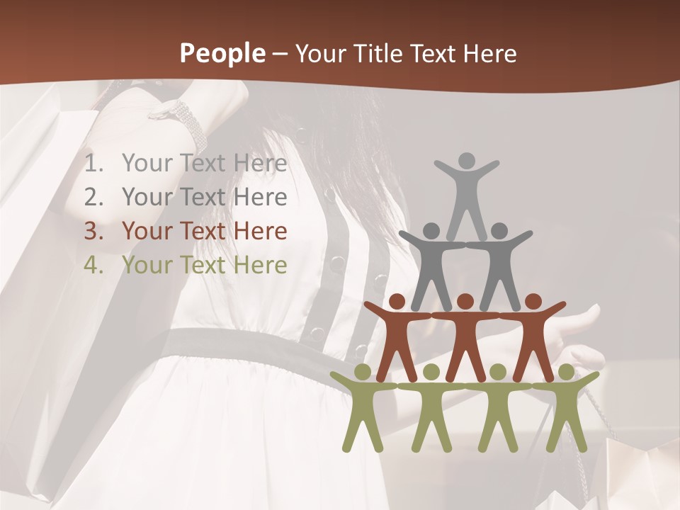 Window Mall Shopping PowerPoint Template