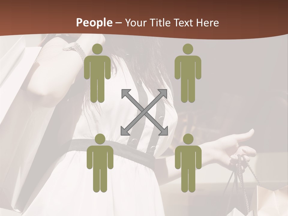 Window Mall Shopping PowerPoint Template