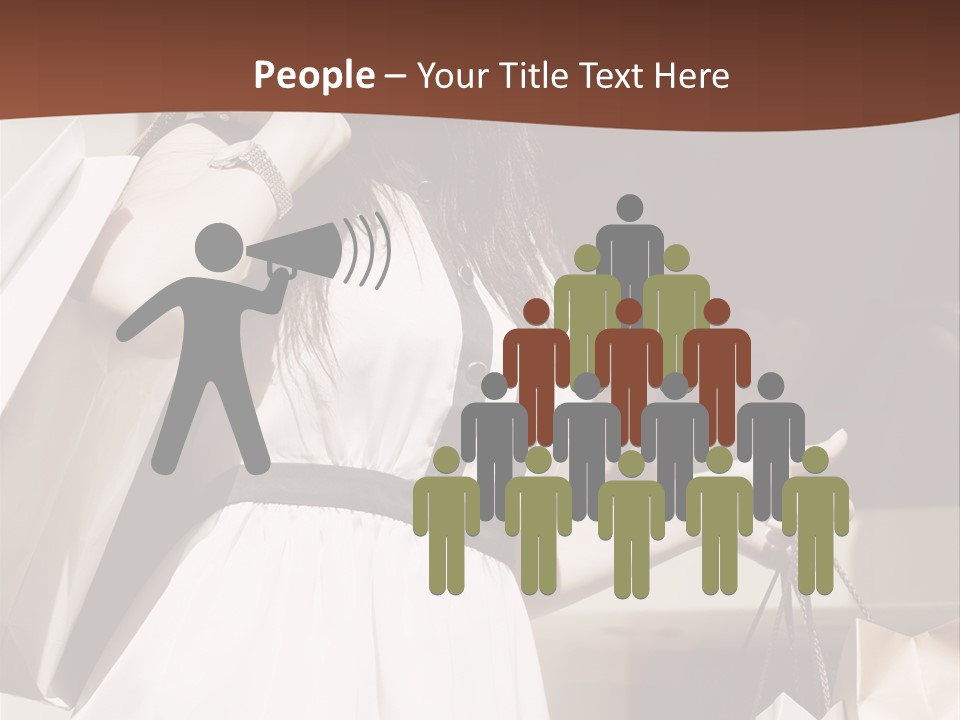 Window Mall Shopping PowerPoint Template