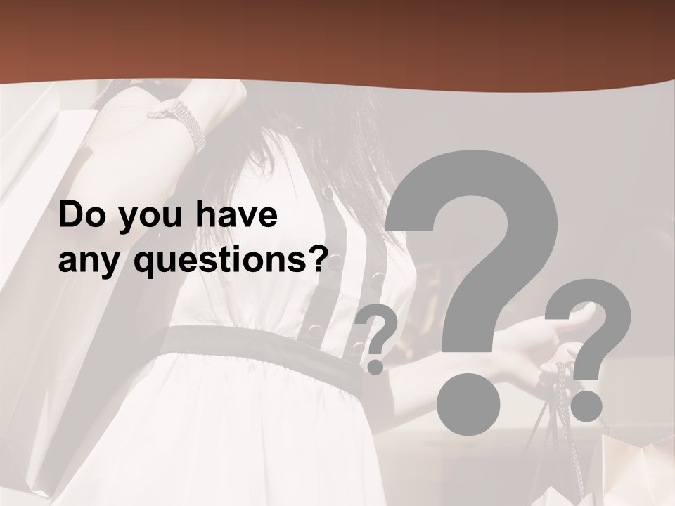 Window Mall Shopping PowerPoint Template