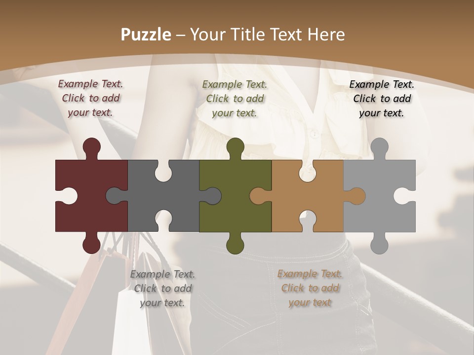 People Mall Cheerful PowerPoint Template