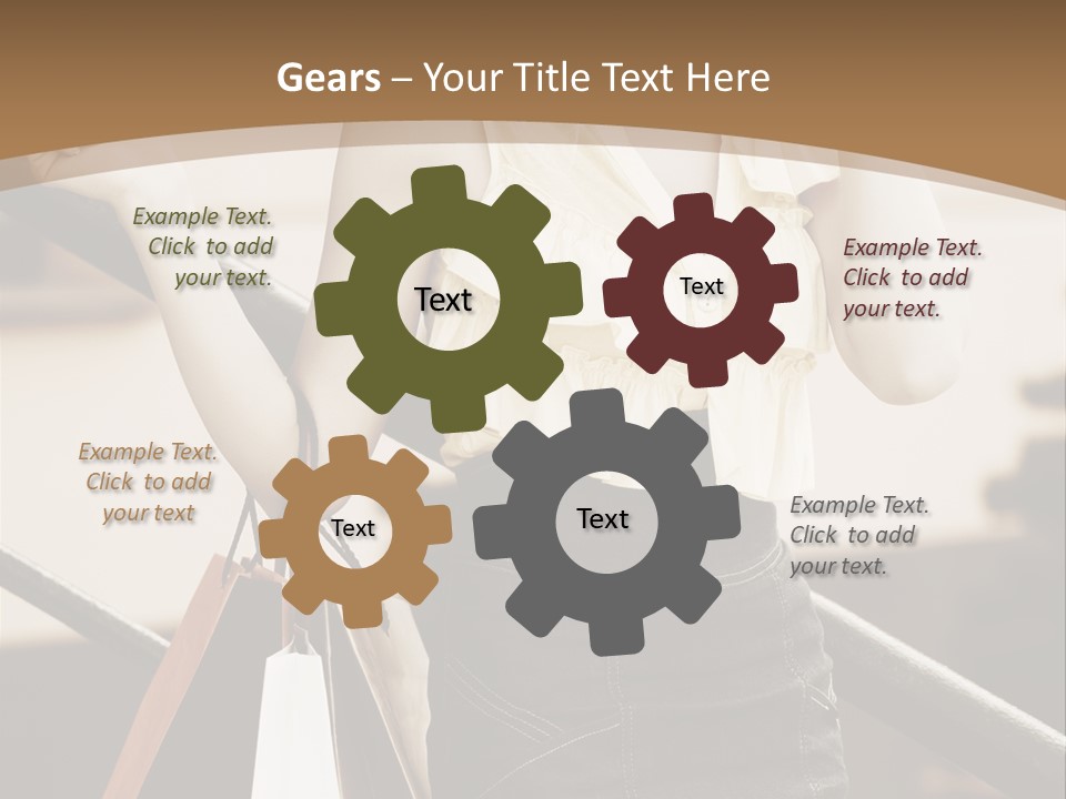 People Mall Cheerful PowerPoint Template