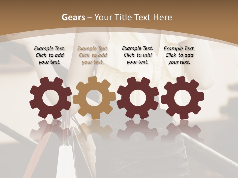 People Mall Cheerful PowerPoint Template