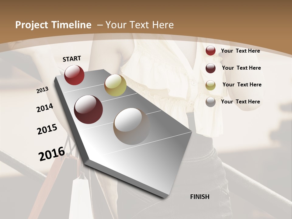 People Mall Cheerful PowerPoint Template