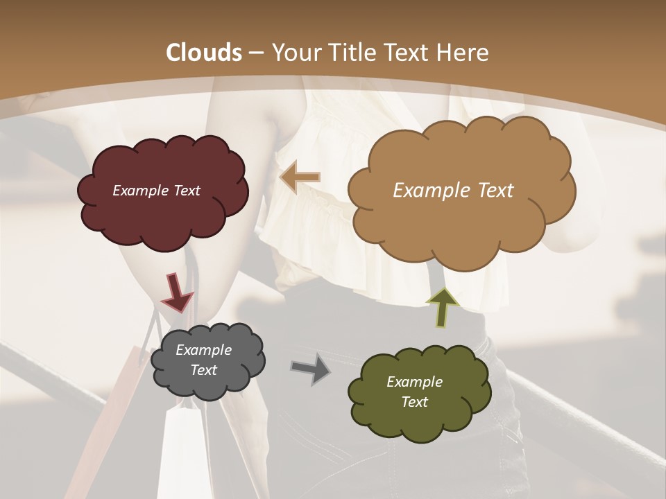 People Mall Cheerful PowerPoint Template