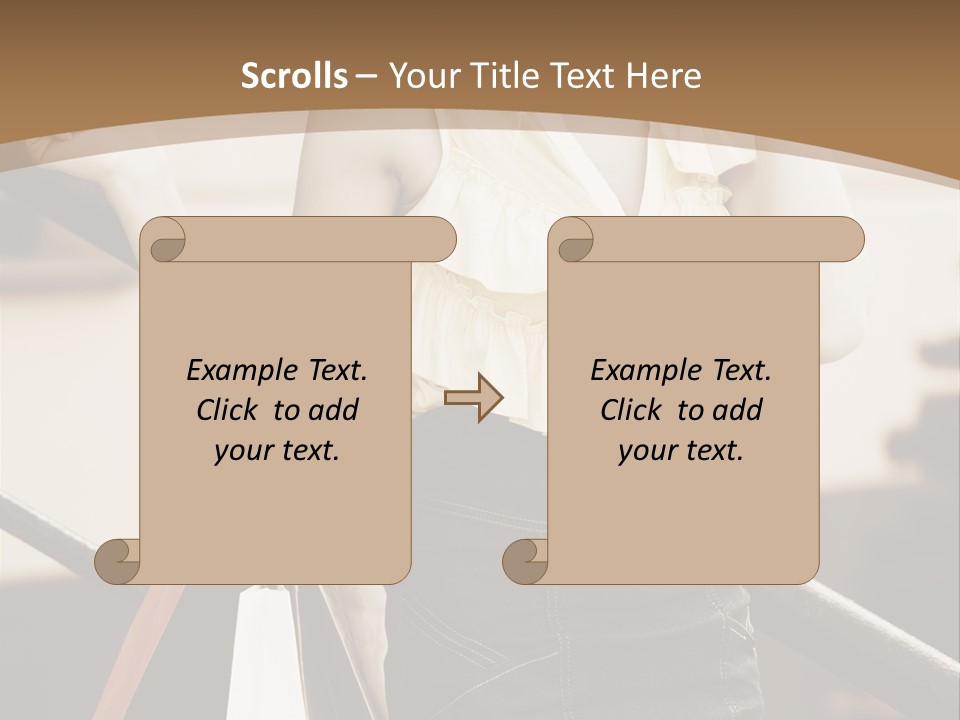 People Mall Cheerful PowerPoint Template