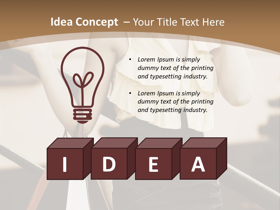 People Mall Cheerful PowerPoint Template