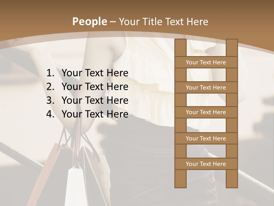 People Mall Cheerful PowerPoint Template