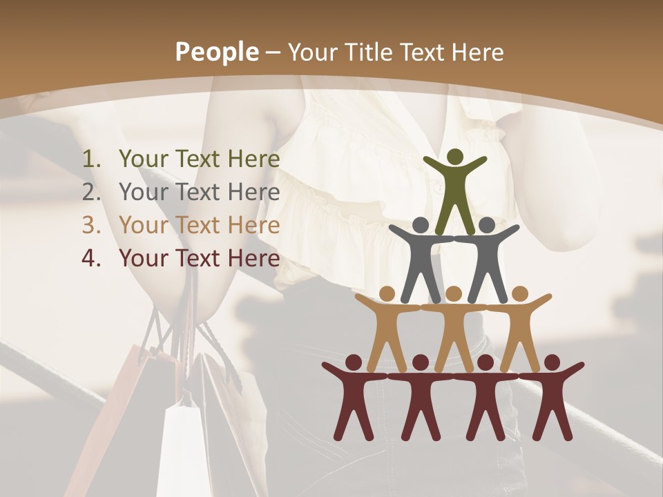 People Mall Cheerful PowerPoint Template