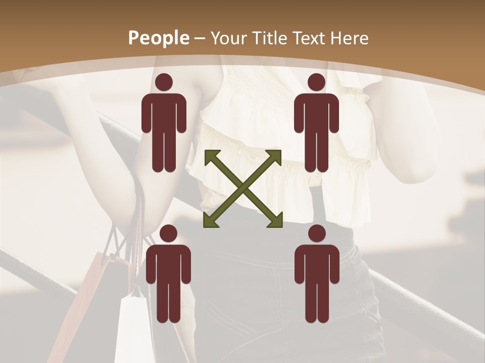 People Mall Cheerful PowerPoint Template