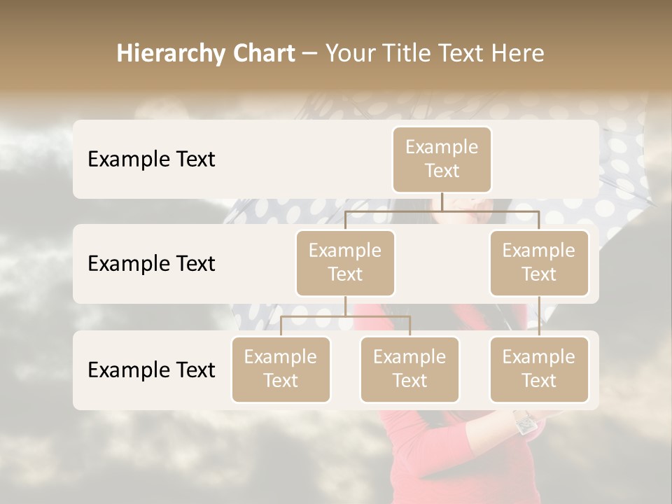 Rain Climate Young Woman PowerPoint Template