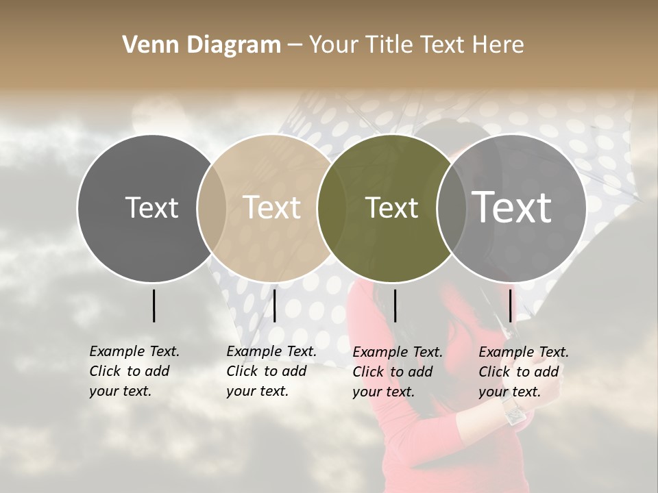 Rain Climate Young Woman PowerPoint Template