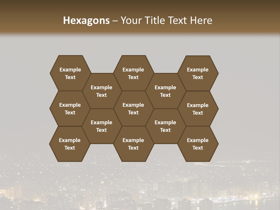 Dark City Sea PowerPoint Template