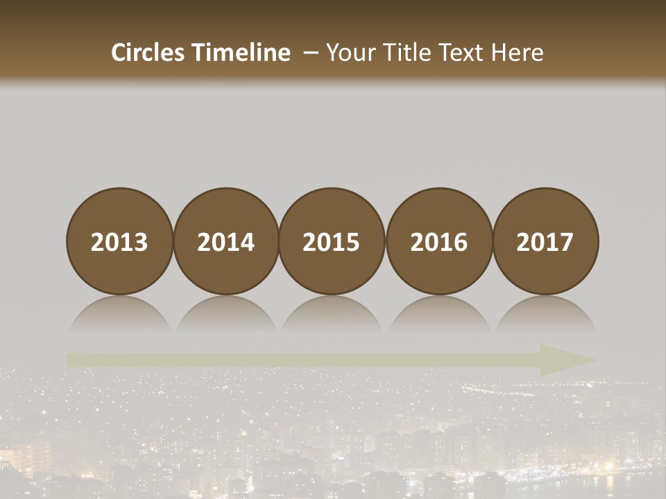 Dark City Sea PowerPoint Template