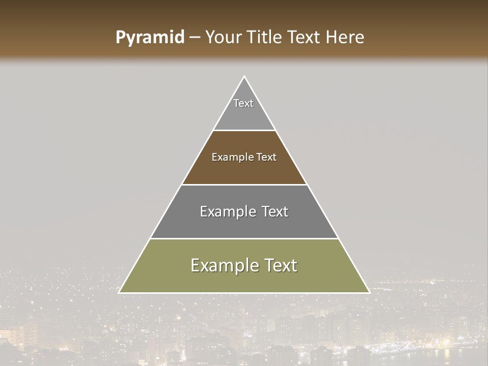 Dark City Sea PowerPoint Template