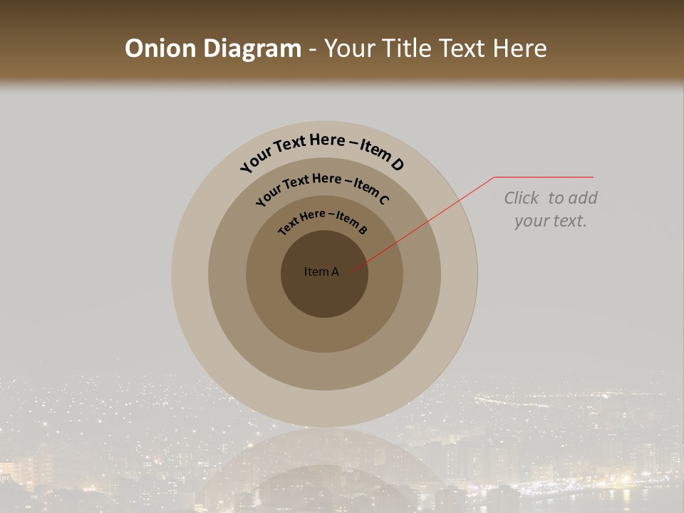 Dark City Sea PowerPoint Template