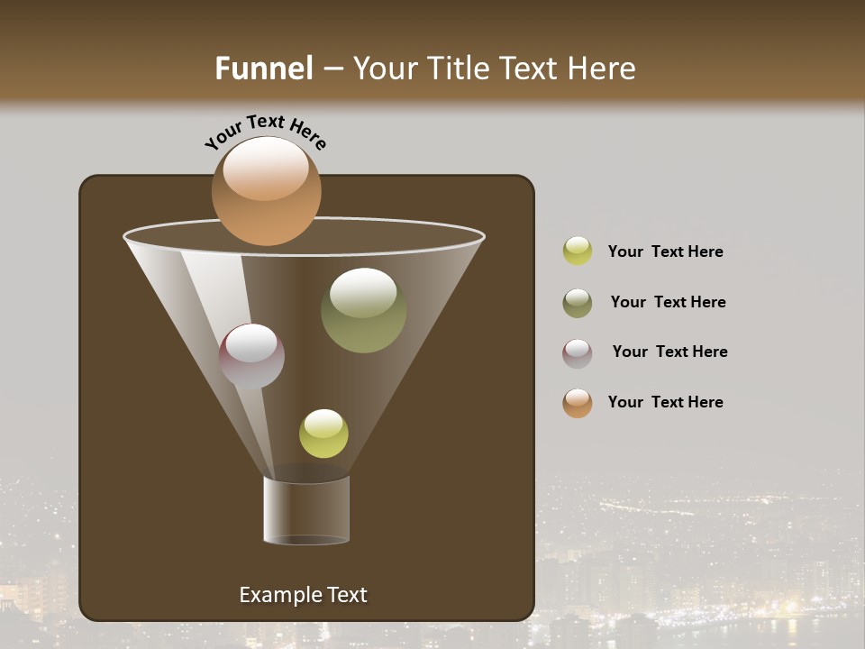 Dark City Sea PowerPoint Template