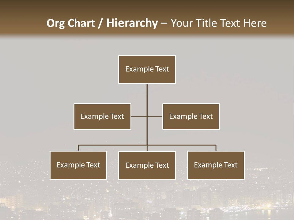 Dark City Sea PowerPoint Template