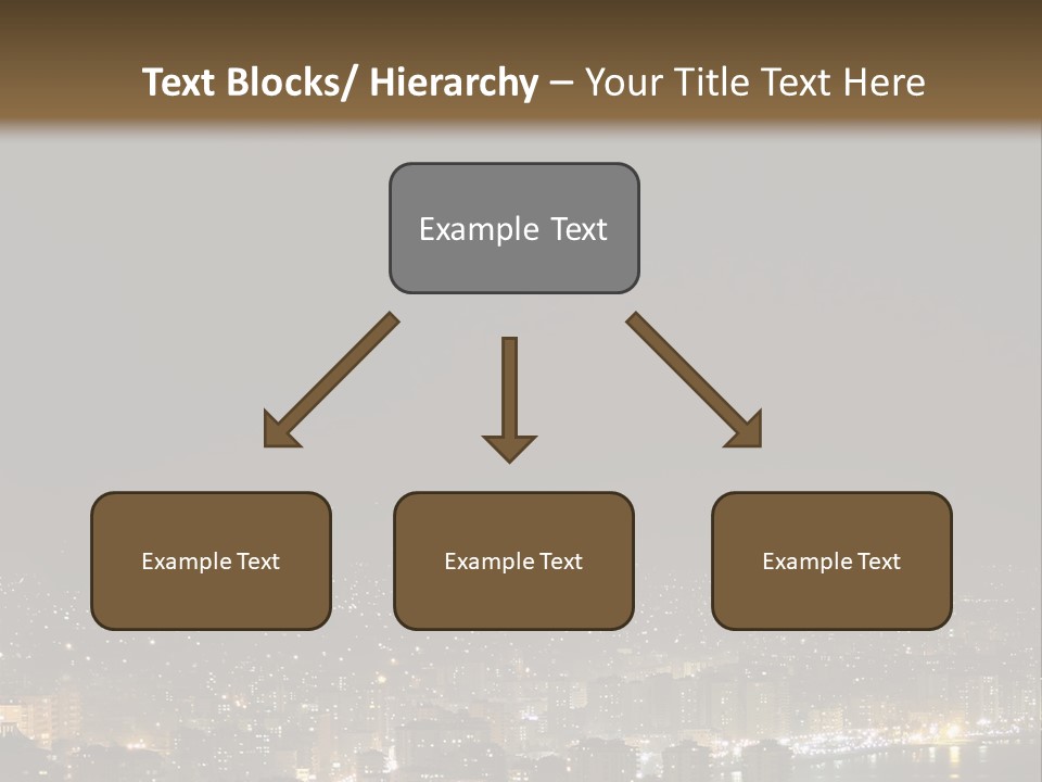 Dark City Sea PowerPoint Template