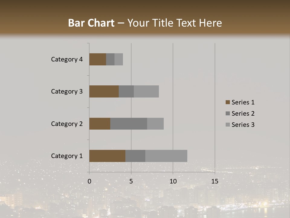 Dark City Sea PowerPoint Template