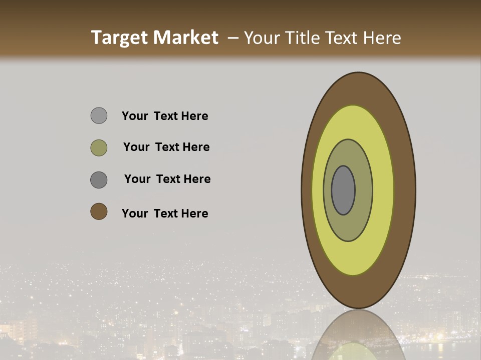 Dark City Sea PowerPoint Template