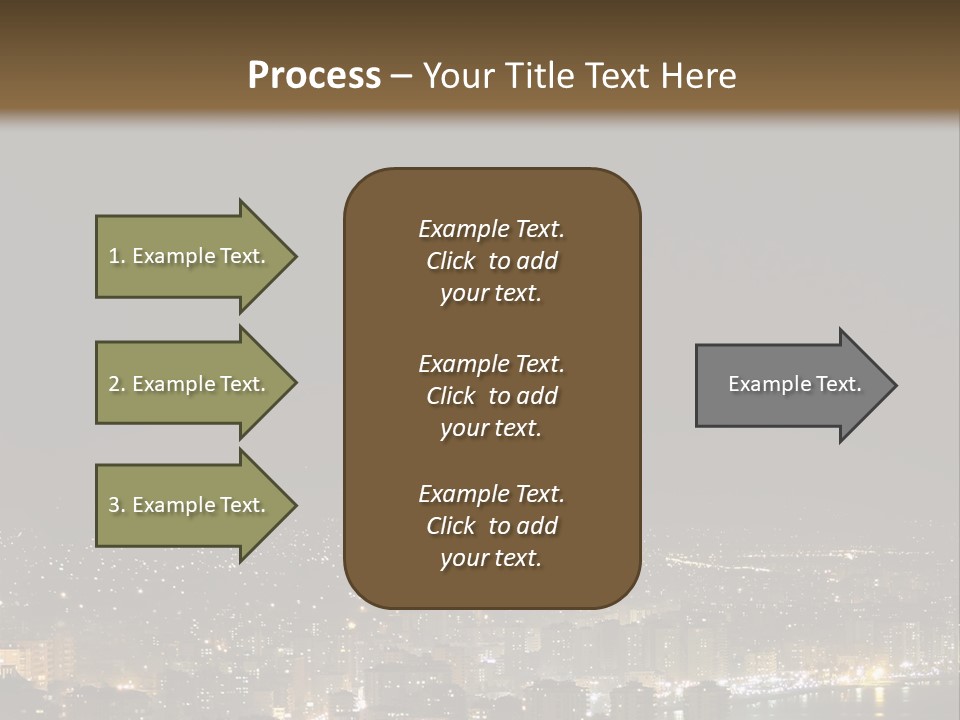 Dark City Sea PowerPoint Template