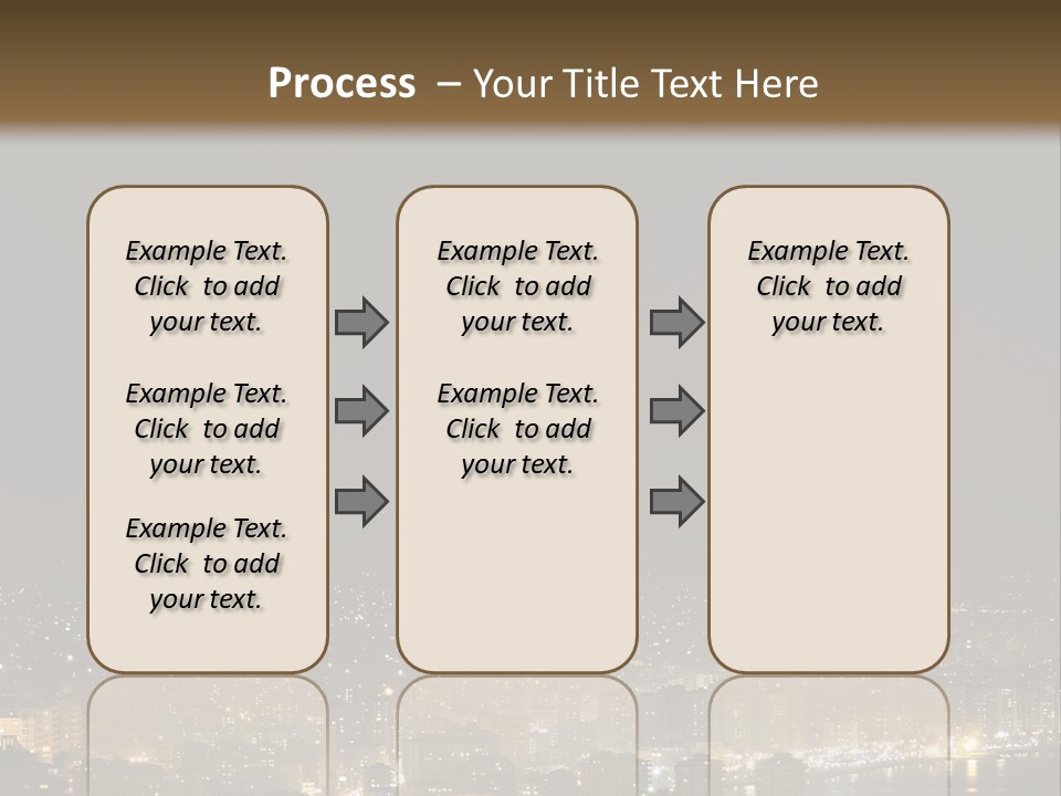 Dark City Sea PowerPoint Template