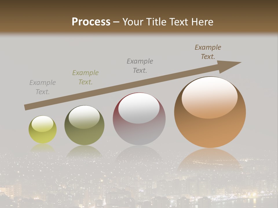 Dark City Sea PowerPoint Template