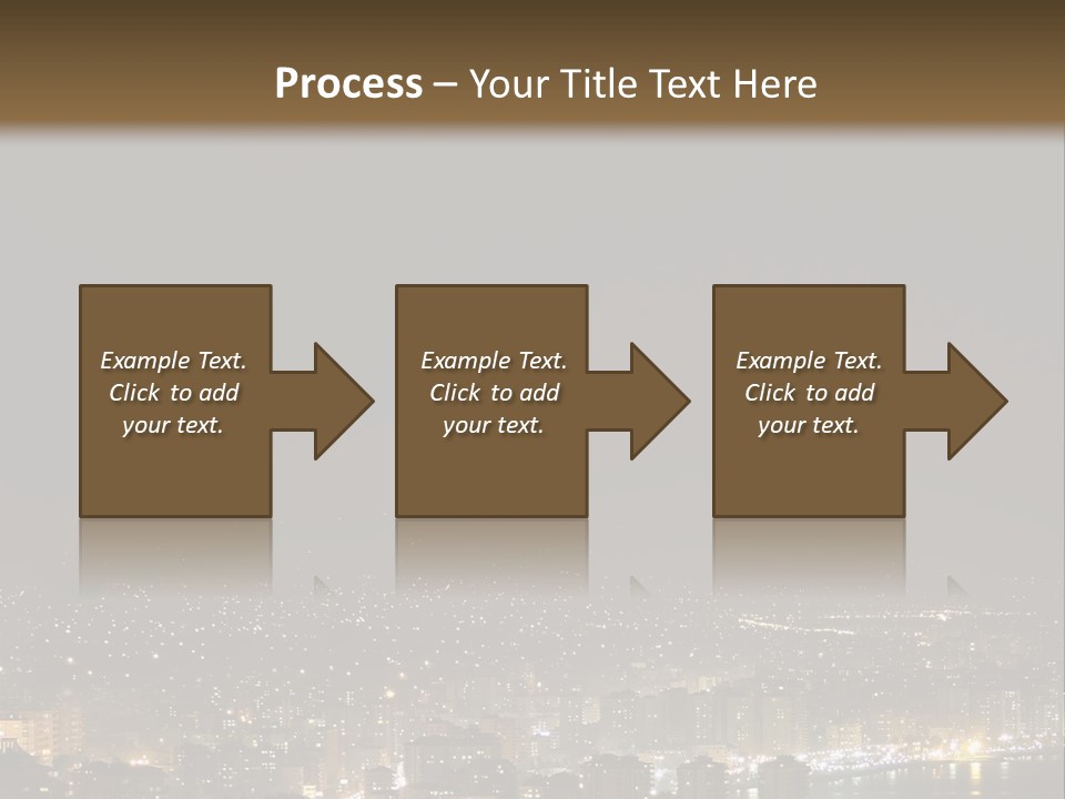 Dark City Sea PowerPoint Template