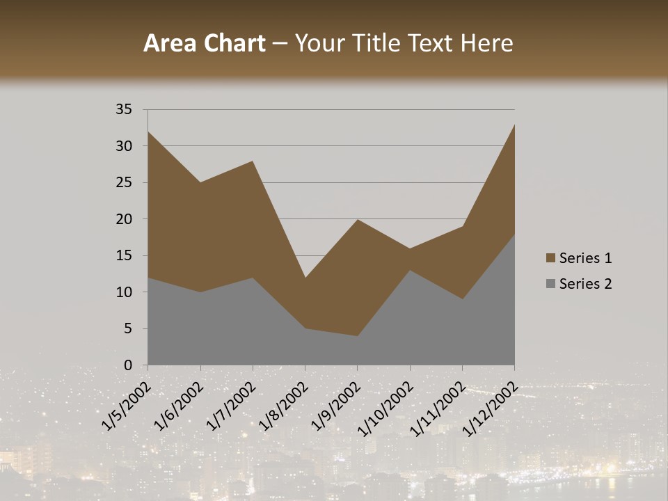 Dark City Sea PowerPoint Template