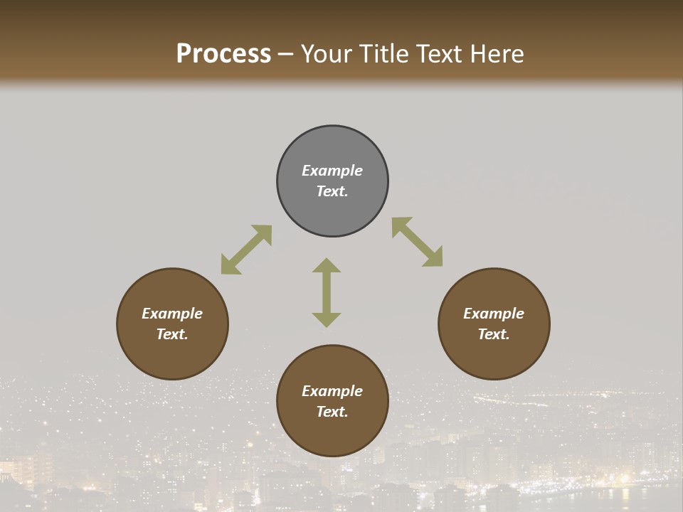 Dark City Sea PowerPoint Template