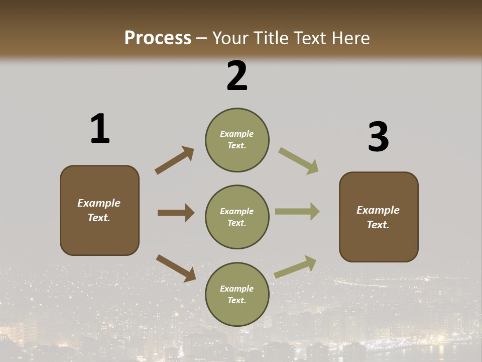 Dark City Sea PowerPoint Template