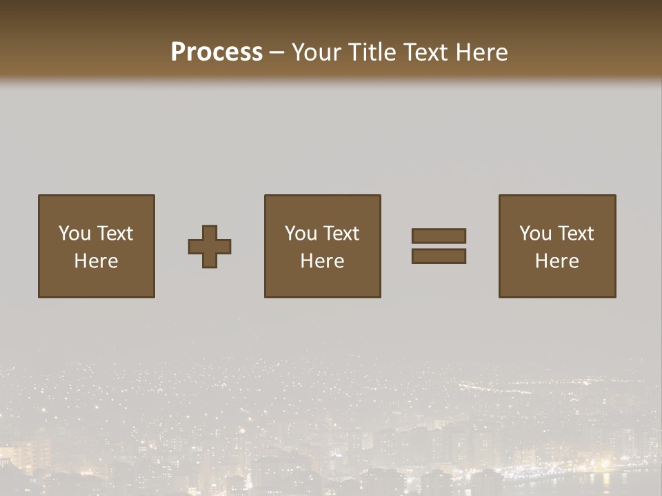 Dark City Sea PowerPoint Template