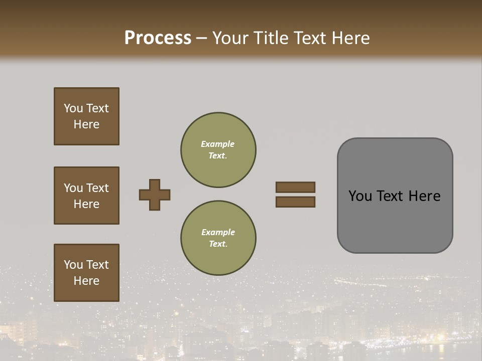 Dark City Sea PowerPoint Template