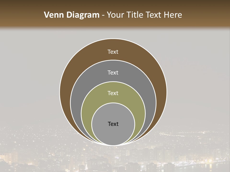 Dark City Sea PowerPoint Template