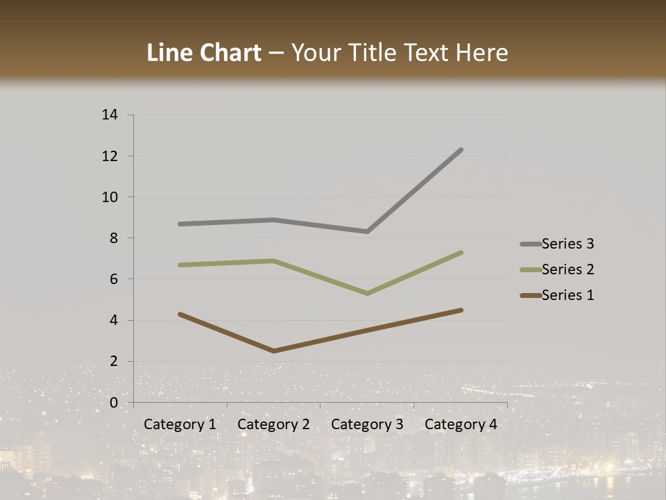 Dark City Sea PowerPoint Template