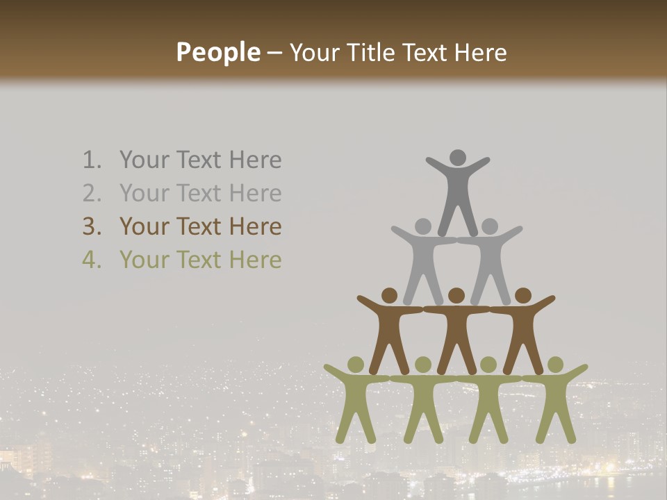 Dark City Sea PowerPoint Template