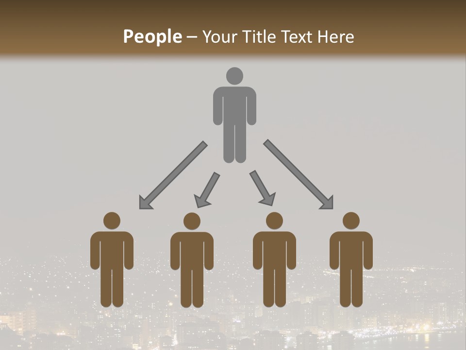 Dark City Sea PowerPoint Template