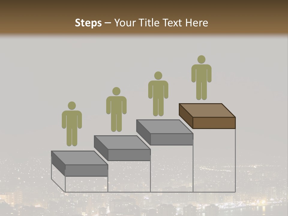 Dark City Sea PowerPoint Template