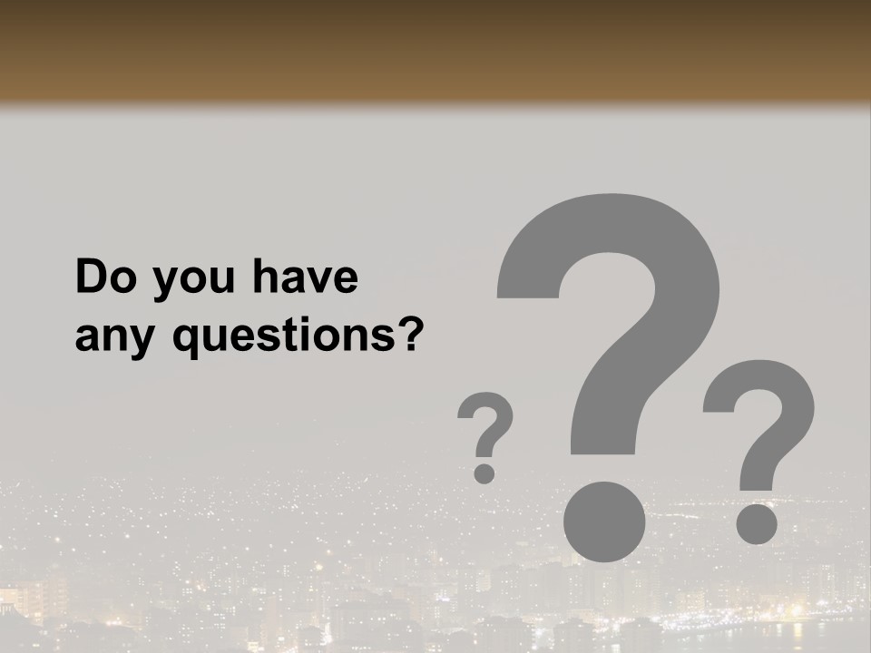 Dark City Sea PowerPoint Template