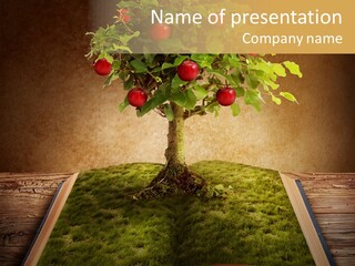 Intelligence Blank Grass PowerPoint Template